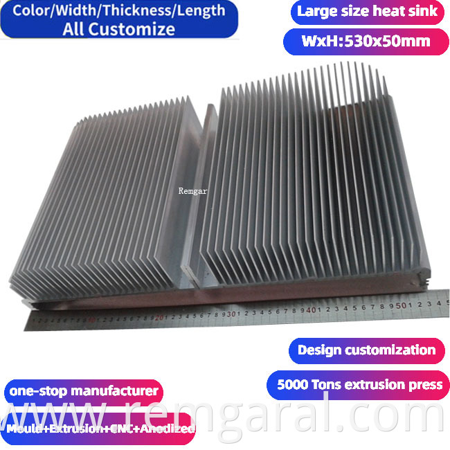 Big Large Size Aluminum Extrusion Heatsink